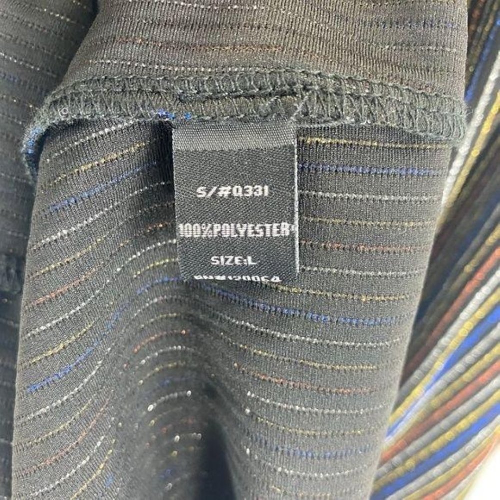 Mind Code Multi Colored Pin Stripe Sleeveless Dre… - image 6